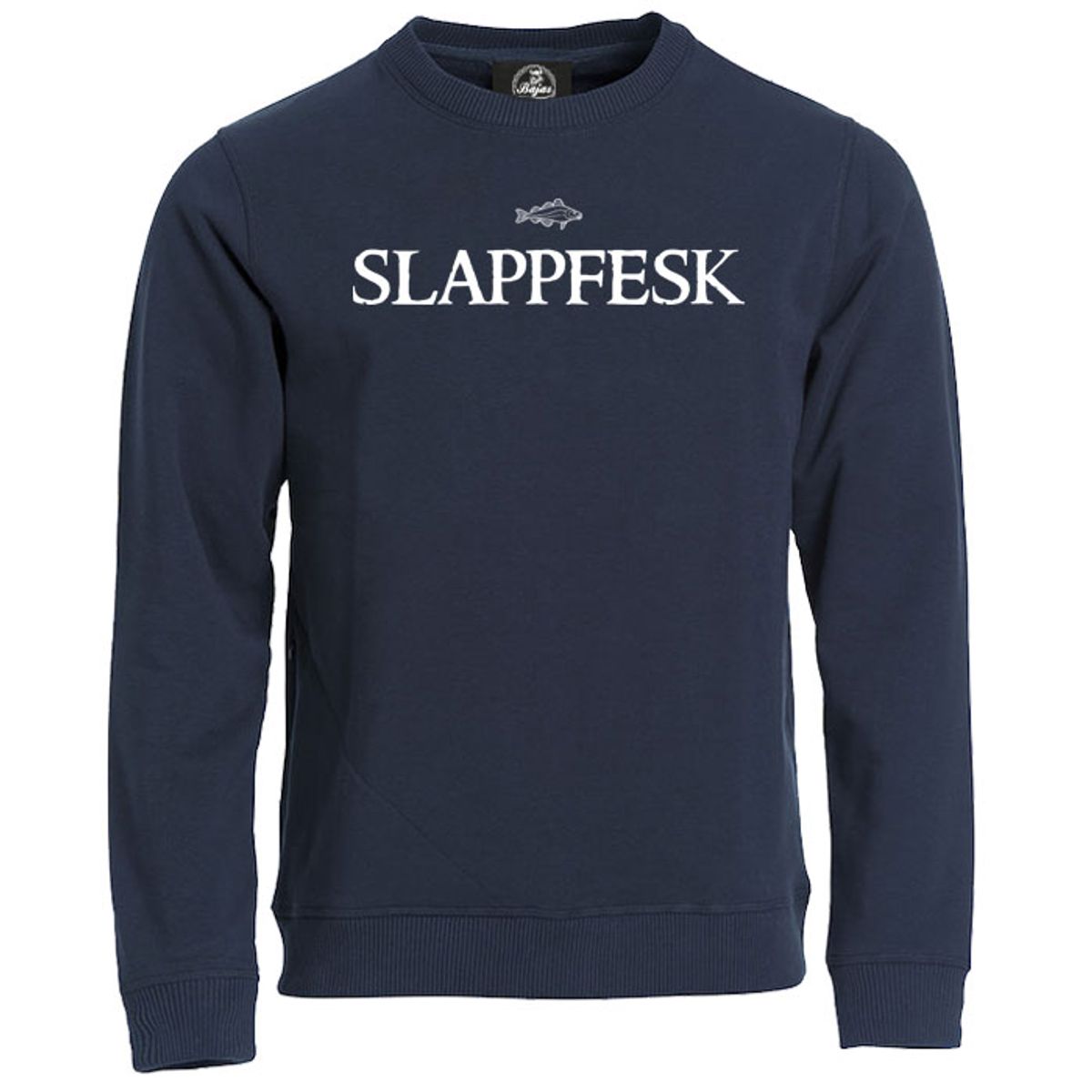 Slappfesk Hvit Trykk Genser